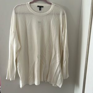 Long sleeve Eileen Fisher creme sweater